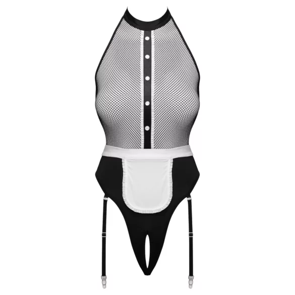 Cottelli - body de sirvienta con delantal (negro) - S - L