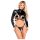 Bad Kitty - Set bondage con pecho abierto (negro)