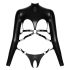 Bad Kitty - Set bondage con pecho abierto (negro) - M