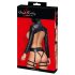 Bad Kitty - Conjunto de lencería BDSM (negro) - M