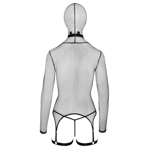 Bad Kitty - set BDSM transparente con látigo - negro - M