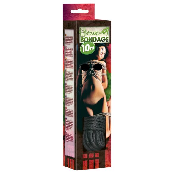 Shibari - cuerda bondage - 10 metros - negro