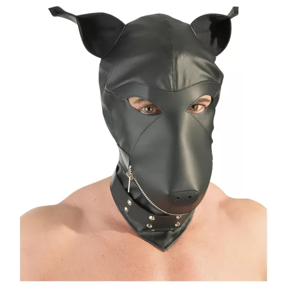 Fetish - Máscara de perro (negra, talla S-L)