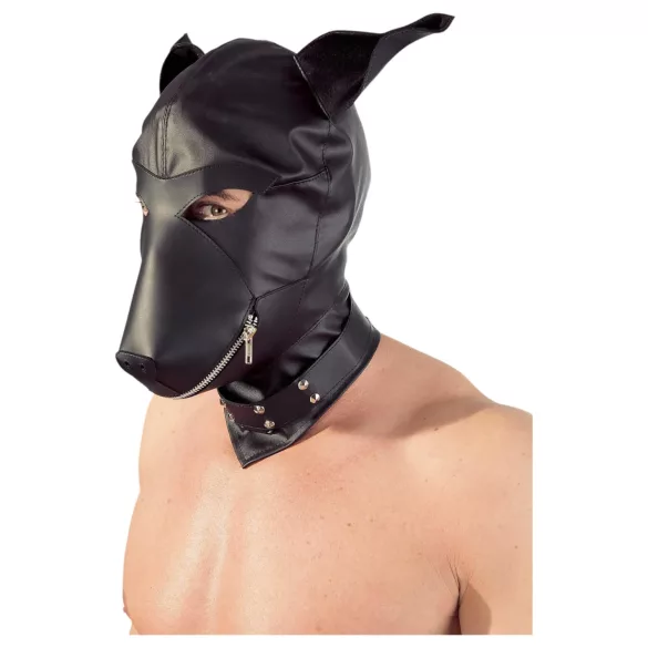 Fetish - Máscara de perro (negra, talla S-L)
