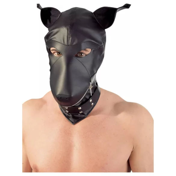 Fetish - Máscara de perro (negra, talla S-L)