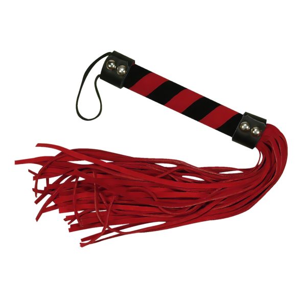 Bad Kitty - Látigo de imitación de terciopelo (rojo)