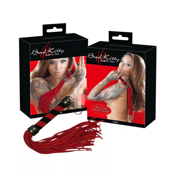 Bad Kitty - Látigo de ante - rojo