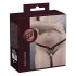 Tanga fetiche con cadenas y tachuelas - negro (S-L)