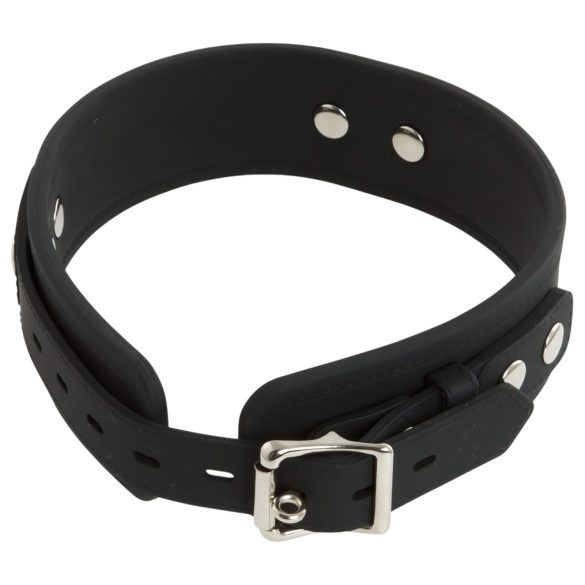 Bad Kitty - collar y correa de silicona - negro
