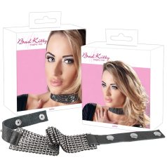 Bad Kitty - collar de diamantes (negro)