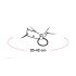 Bad Kitty - collar de diamantes (negro)