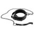 Bad Kitty - Collar y correa con gemas (negro)