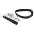 Bad Kitty - Collar con corazón y correa de metal (negro)