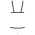 Bad Kitty - Body con tachuelas negro (S-L)