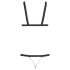 Bad Kitty - Body con tachuelas negro (S-L)