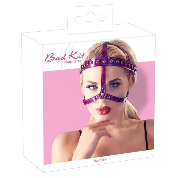 Bad Kitty - Arnés de cabeza con rhinestones (rosa)