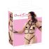 Bad Kitty - set de arneses y esposas tachonadas (negro)