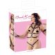 Bad Kitty - set de arneses y esposas tachonadas (negro)