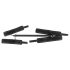 Fetish - Set de Barras de Restricción de Cuero Sintético (6 piezas) - Negro