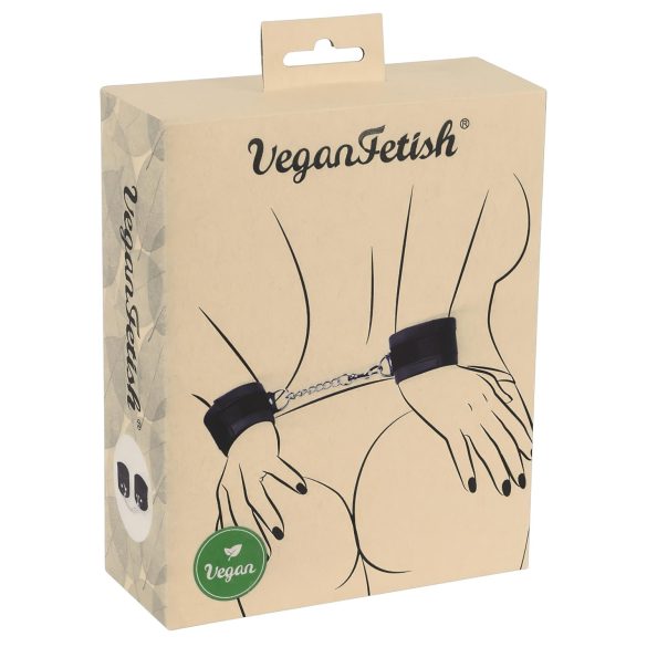 Fetiche Vegano - Esposas con cadena corta (negro)