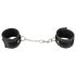 Vegan Fetish - esposas veganas con cadena corta (negro)