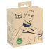 Vegan Fetish - collar y correa con remaches (negro)