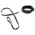 Vegan Fetish - collar y correa con remaches (negro)
