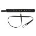 Vegan Fetish - collar y correa con remaches (negro)