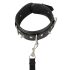 Vegan Fetish - collar y correa con remaches (negro)