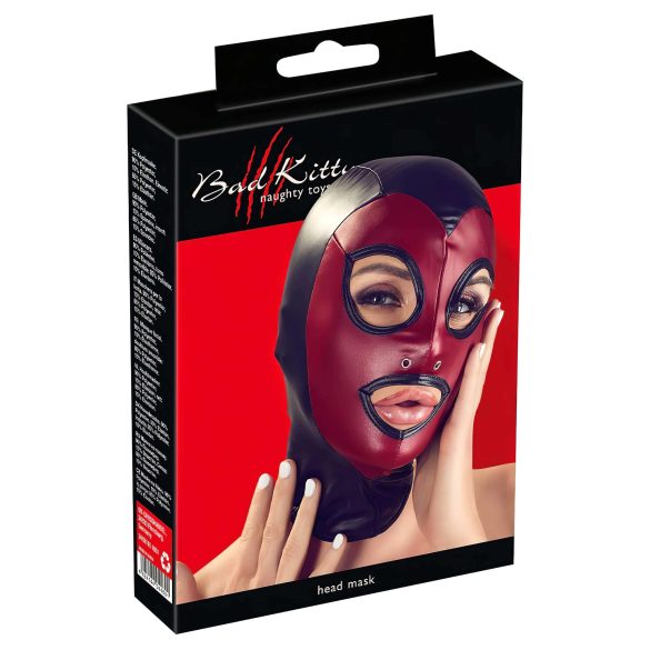 Bad Kitty - mascarilla brillante para juegos orales - roja (Talla S-L)
