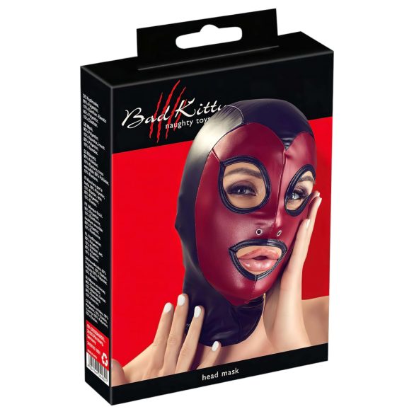 Bad Kitty - mascarilla brillante para juegos orales - roja (Talla S-L)