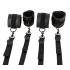 Vegan Fetish - Set de ataduras para cama (negro)