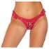Bad Kitty - Tanga ajustable para placer (rojo)
