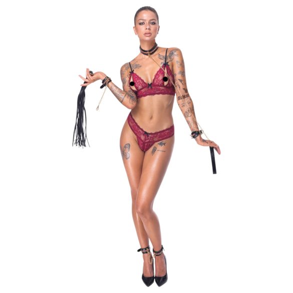 Bad Kitty - set de bondage 6 piezas - negro