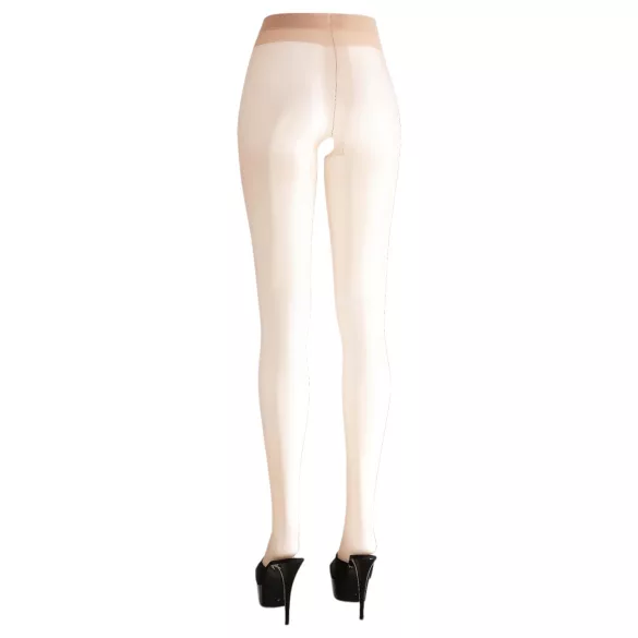 Cottelli - medias de seda brillantes para sexo (color natural) - L