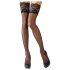 Cottelli - Medias de encaje floral (negro) - 4