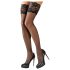 Cottelli - Medias de encaje floral (negro) - 4