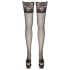 Cottelli - Medias de encaje floral (negro) - 4