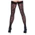 Cottelli Legwear - Medias negras estampado leopardo - 5
