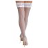 Cottelli - Medias blancas con encaje floral - 3/M-L