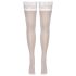 Cottelli - Medias blancas con encaje floral - 3/M-L