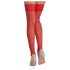 Cottelli - Medias rojas de encaje floral