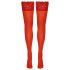 Cottelli - Medias rojas de encaje floral - 3/M-L