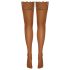 Cottelli - Medias con Encaje y Flores (Natural) - 3/M-L