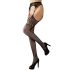 Cottelli - medias sexys de malla con diseño (negro)