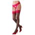 Cottelli - Medias de encaje rojo (negro) - 4