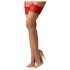 Obsessive Cupide Desir - Medias Rojas de Encaje - L/XL