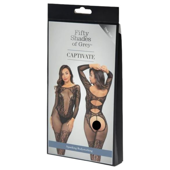 Cincuenta sombras de Grey - entero picante de encaje (negro) - L/XL