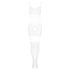 Obsessive G330 - traje transparente con diseño (blanco)