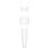 Obsessive G330 - traje transparente con diseño (blanco) - XL/2XL